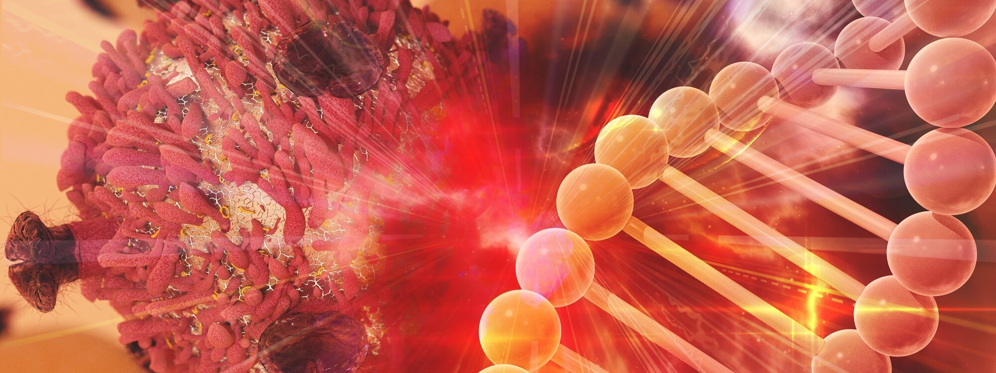 Concept illustration for Gene Therapy For Cancer Treatment Concept Cancer Therapy With,T-cell