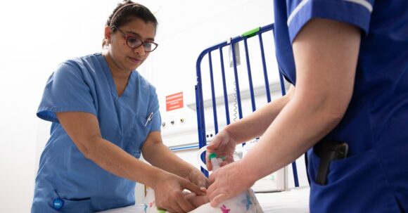 Neonatal nurses in RVI SIM Centre