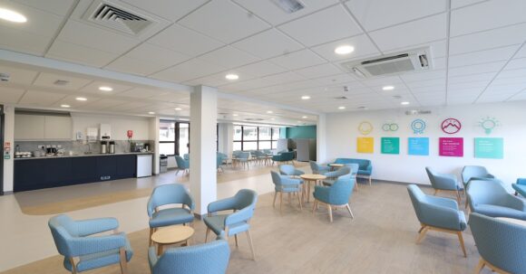 Eldon Court reception and refreshment area