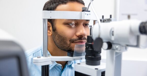 Young,Man,Having,An,Examination,In,A,Ophtalmological,Clinic